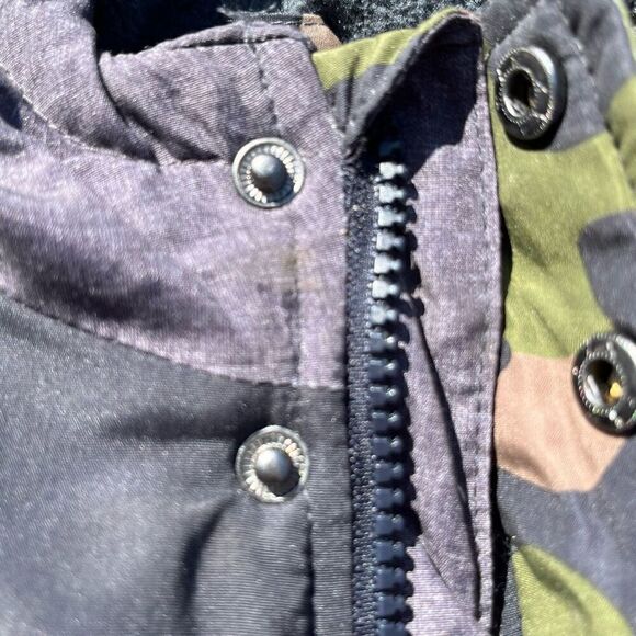 Skechers Baby Boy Puffer Coat 24M Multicolor Camouflage Hooded Long Sleeve - Picture 8 of 10